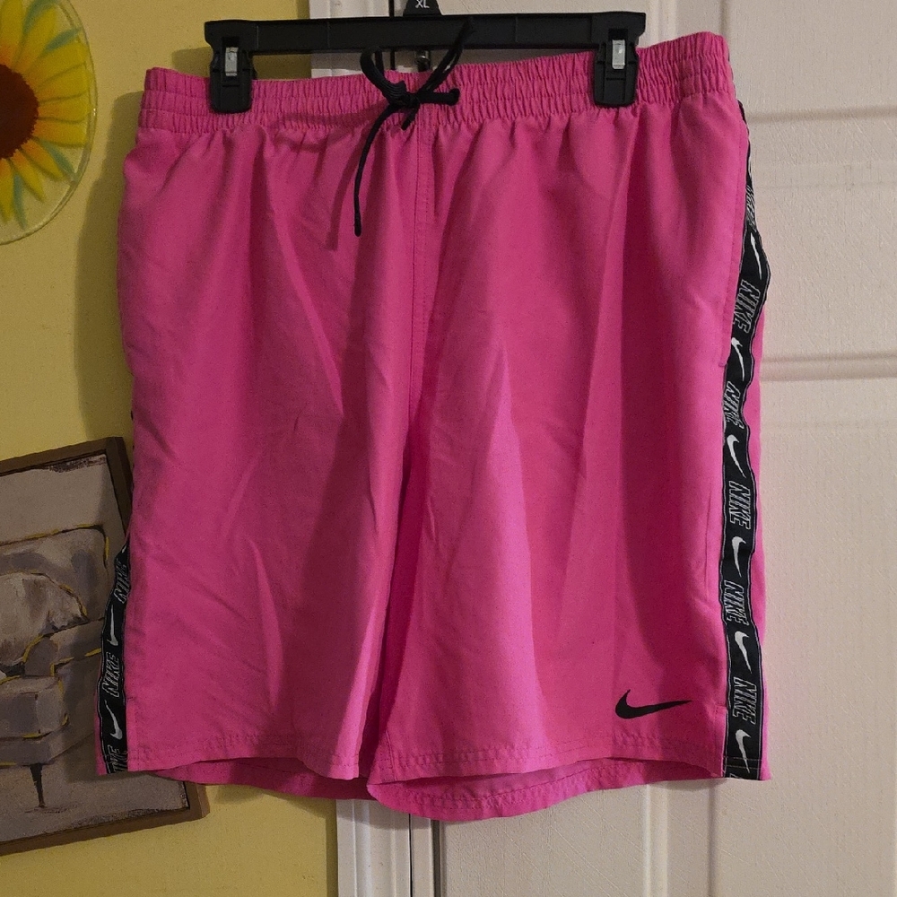 Nike Pink Shorts with Black Accents